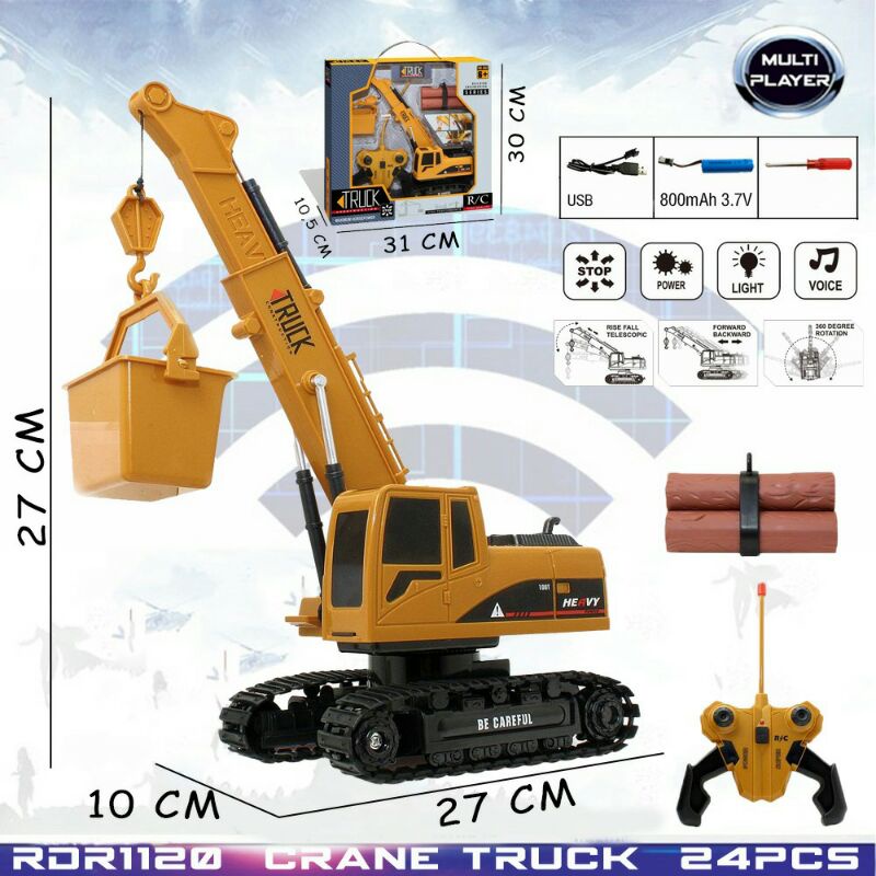 HLSbego-RDR1120 RC KATROL RC BEKO RC BEGO RC EXCAVATOR RC CRANE