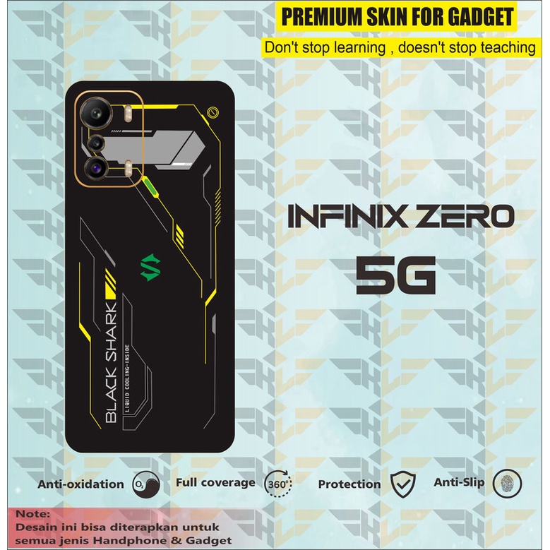 GARSKIN HANDPHONE INFINIX ZERO 5G BLACK SHARK (2PCS)