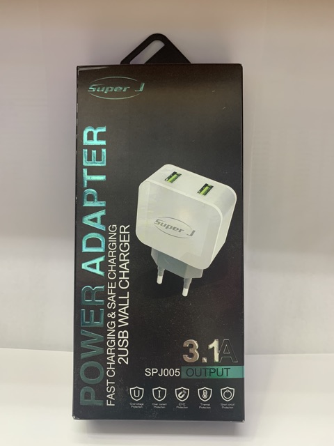 Travel charger Super J SuperJ Spj 005 3,1A 2 USB Fast Charging