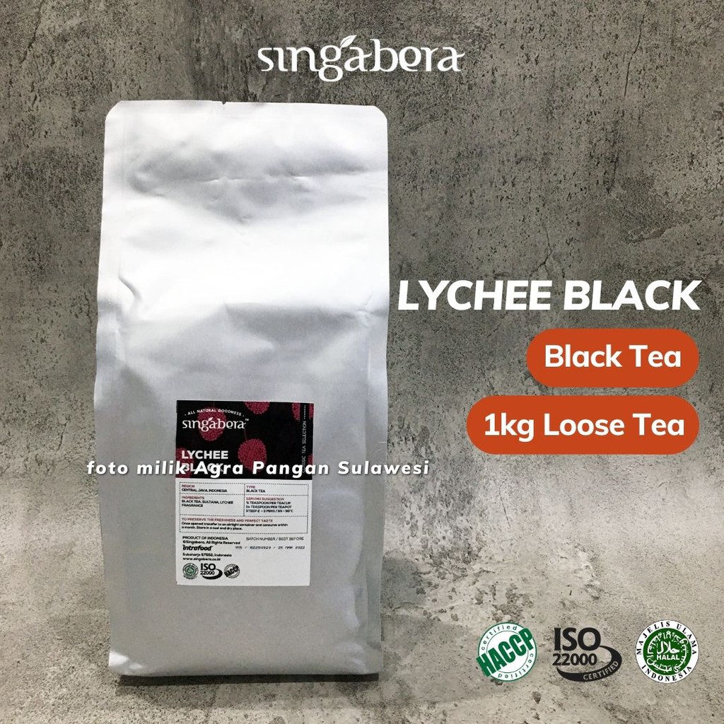 

Lychee Black Tea Singabera Loose 1kg | Teh Hitam Leci Buah Premium Artisan Cafe Resto Hotel Horeca