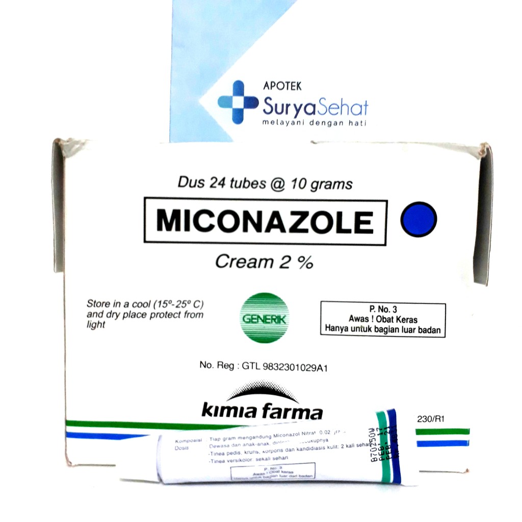 Kimia Farma Miconazole Krim 2% 10 gram Anti Jamur Mikonazol / Miconazol