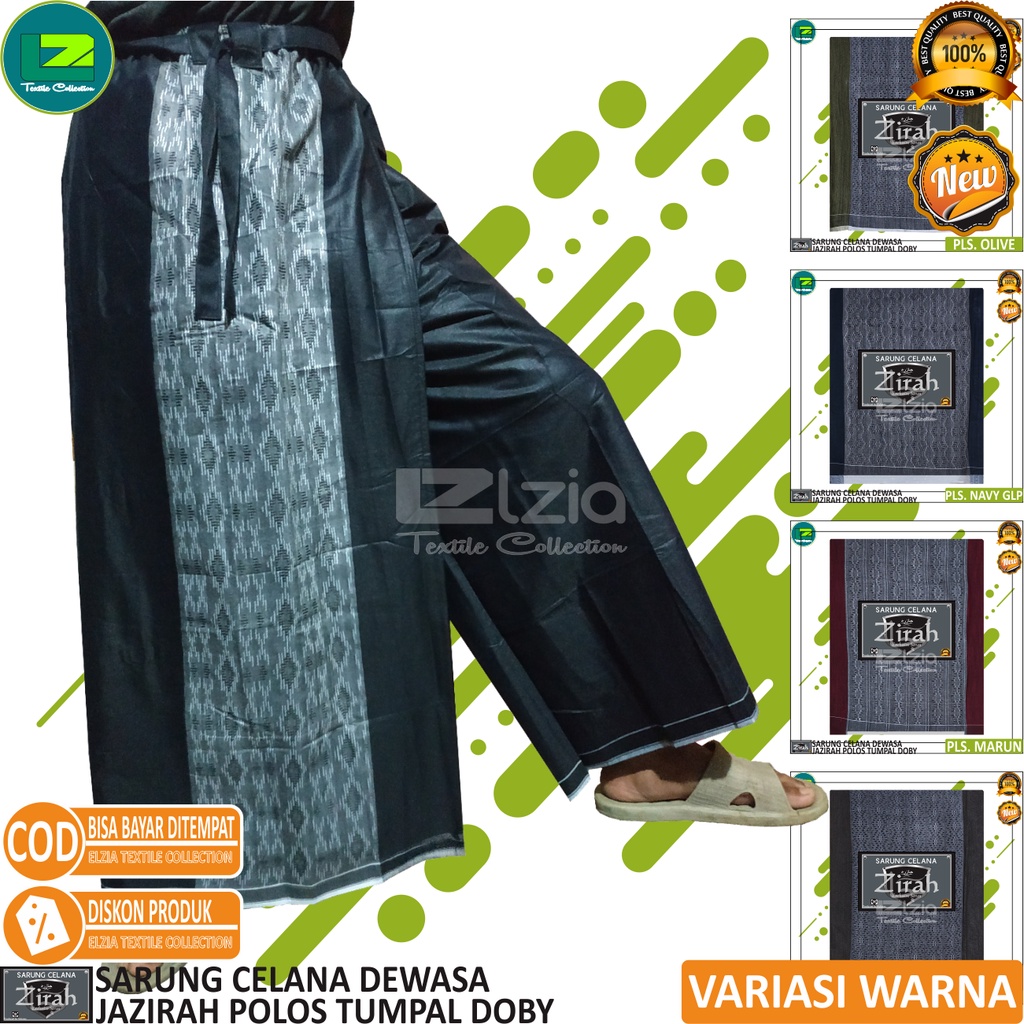 SARUNG CELANA DEWASA POLOS  TUMPAL JAZIRAH MOTIF PREMIUM SIZE L - XXL