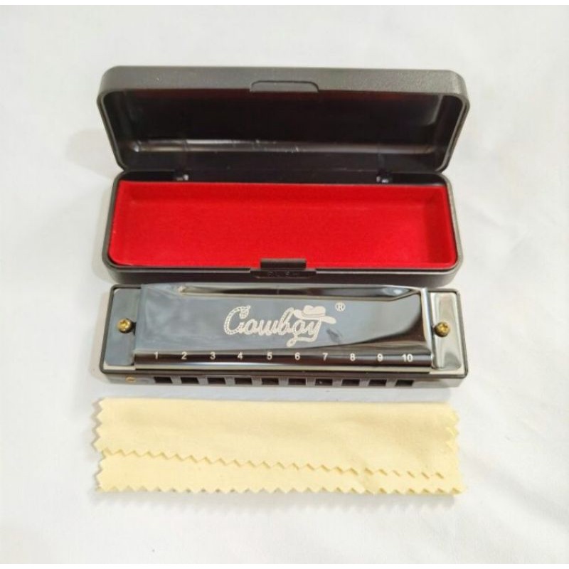 Harmonika / harmonica COWBOY 10 lobang nada C ORIGINAL