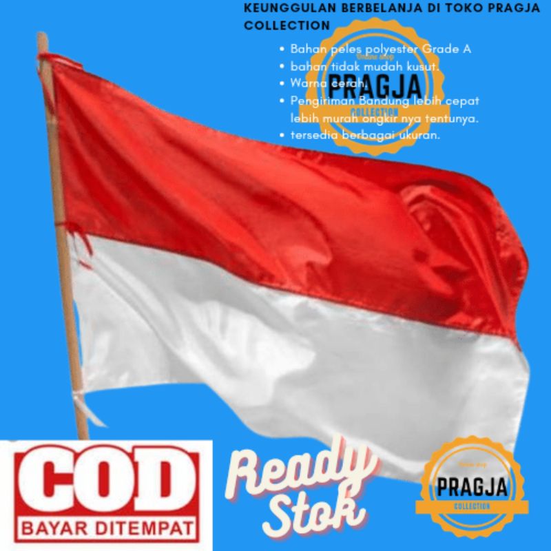 bendera merah putih kode kecil isi 20lembar/1kodi bendera indonesia