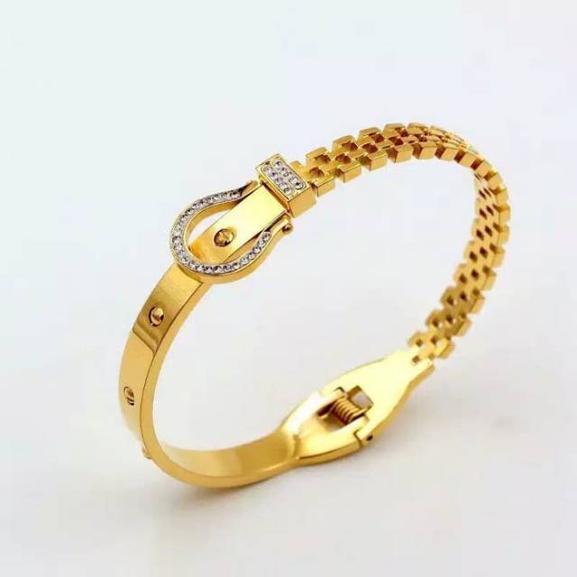 PROMO BEST SELLER GELANG TITANIUM WANITA FASHION DAN BOX PREMIUM IMPORT