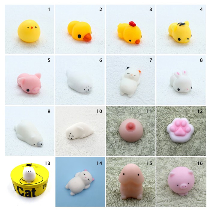 SQMO squishy mochi hp 9gag case hp standard animal hewan oppai dada - 1 ayam bulat