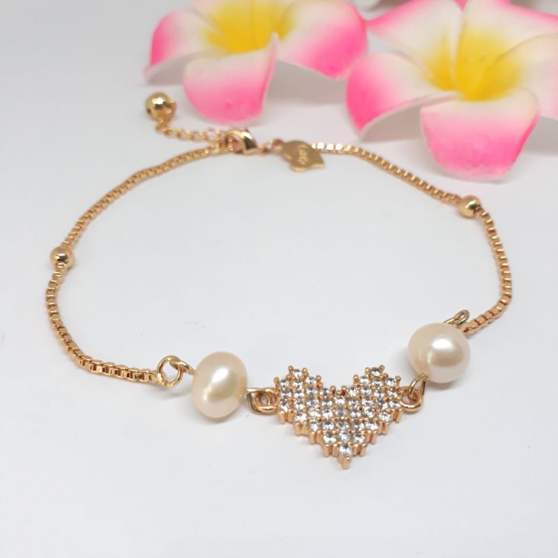 gelang kaki mutiara air tawar mutiara lombok