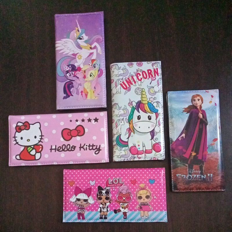 [AHLMN] Dompet anak perempuan, ukuran panjang bahan kulit PU dipadu nilon #dompet #dompetanak