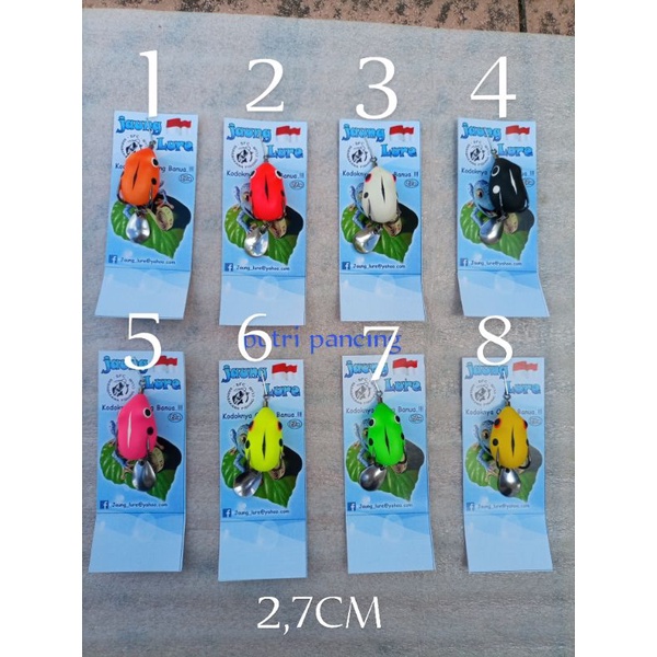 umpan soft frog 2,7cm,3,5cm,3cm,4cm jaung lure
