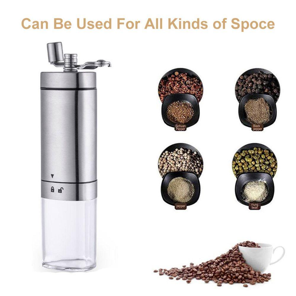 Solighter Manual Coffee Grinder Handmade Alat Penggiling Biji Kopi Bumbu Espresso Stainless Steel