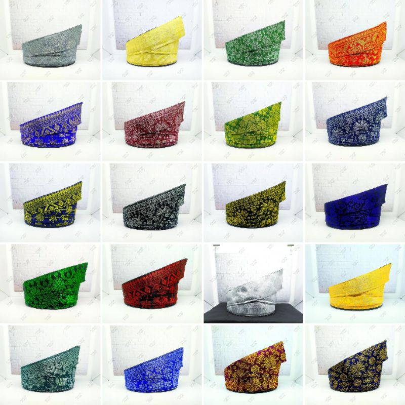 TANJAK/TENGKOLOK/DESTAR SONGKET PREMIUM ASLI MELAYU DEWASA | IKAT KEPALA MELAYU | MODEL TANJAK KREASI JOHOR-RIAU