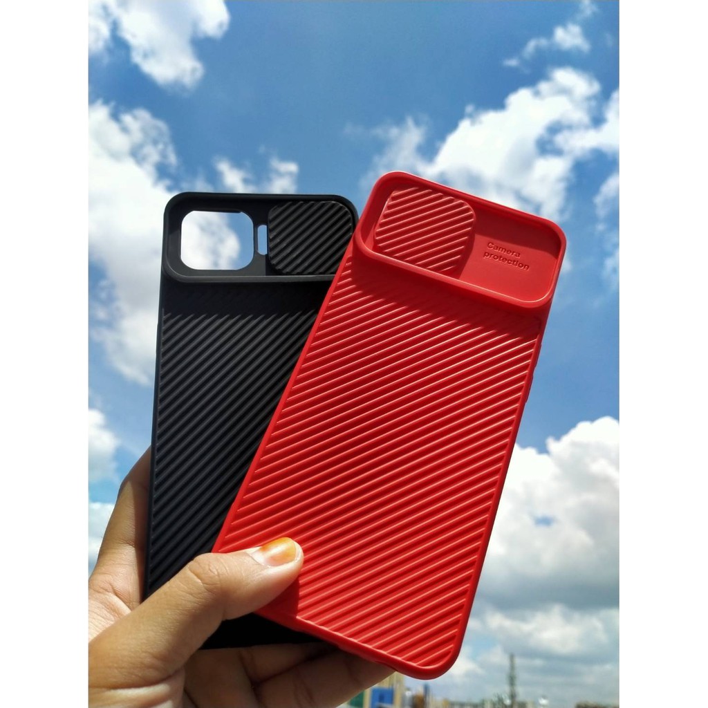 Case Import Termurah OPPO F17 PRO RENO 4F Protector Slide Camera Macaroon Pelindung Lensa