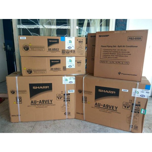 Outdoor Ac Saja Sharp 1 Pk Ah A9vey Original R32 750 W Belum Pasang Shopee Indonesia 