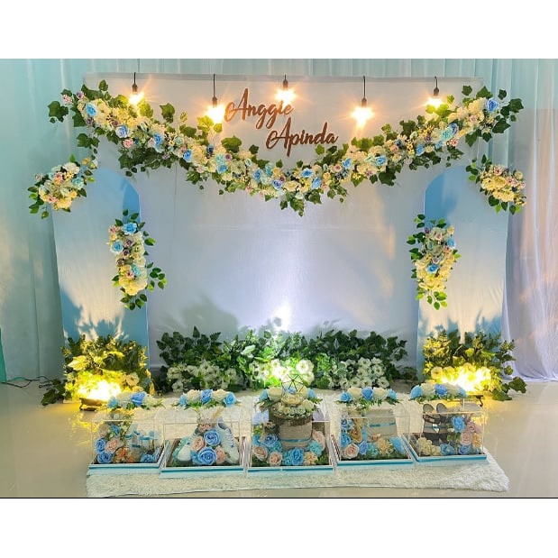 Dekorasi Lamaran rustik