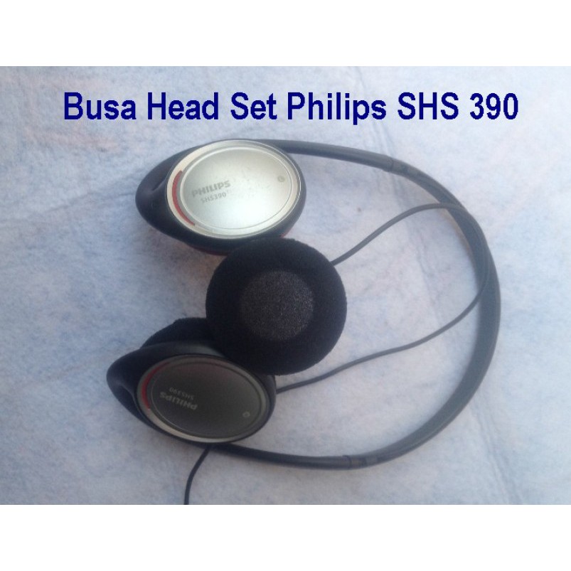 Busa Head Set Philips SHS 390 - Hitam