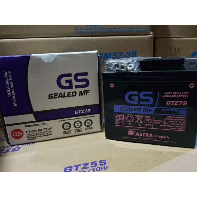 Aki Motor GS ASTRA MF GTZ7S CBR150,SATRIA FU 150,SONIC ORIGINAL