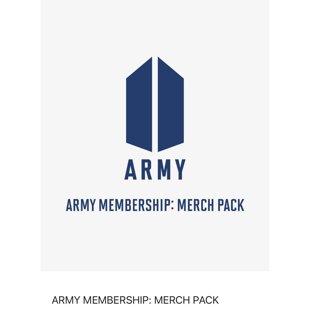 BTS army membership : merch pack 2021-2022