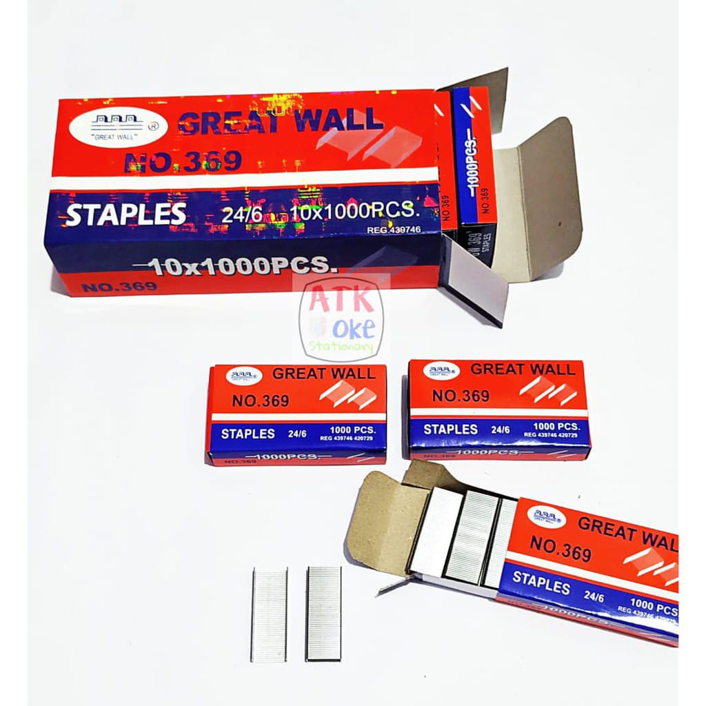 

Great Wall Isi Stapler 369 24/6 B 1Pcs