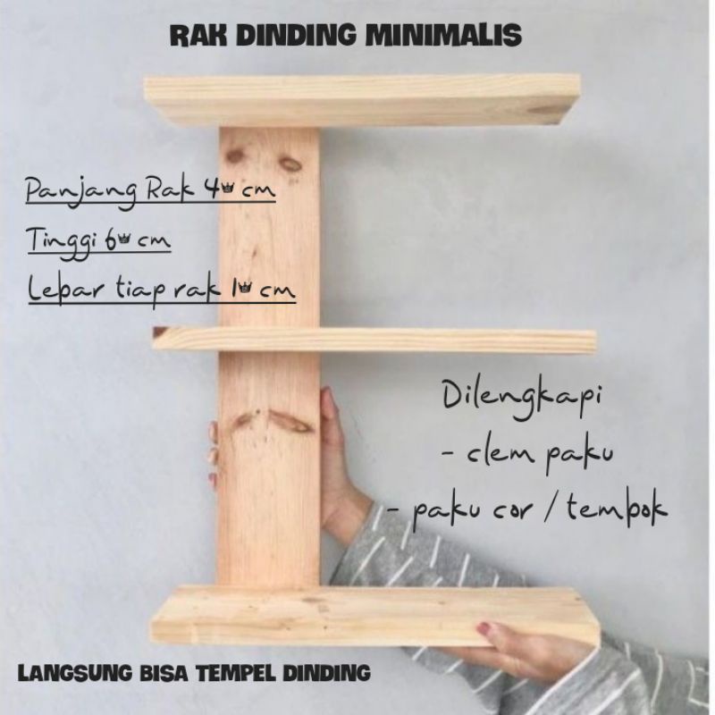 rak bunga / rak bunga dinding / rak dinding / rak dinding kayu / rak ambalan / rak minimalis