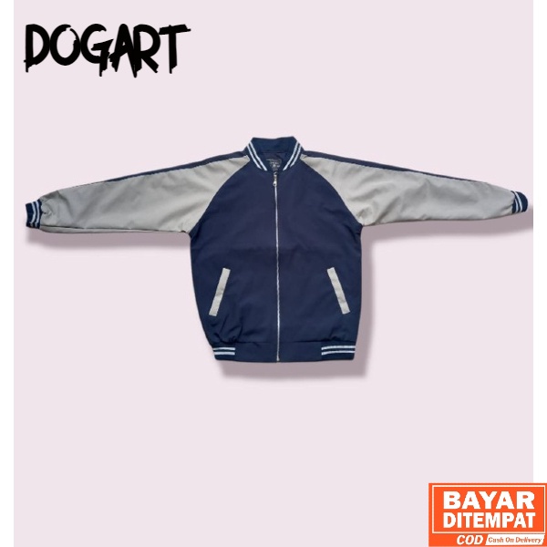 Jaket Sukajan Polos Pria Wanita Unisex  Bomber Cowo Cewe Original Basic Terbaru Navy Hitam