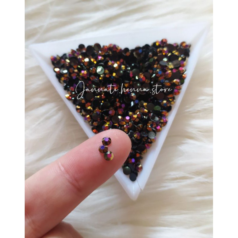 RHINESTONE JELLY HENNA AKSESORIS HENNA GEMS HENNA SIZE 3MM NAIL ART