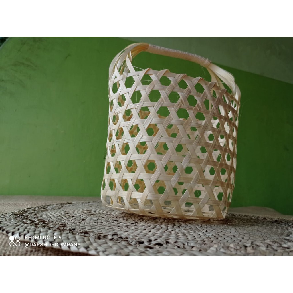 Keranjang Bambu unik Bunga, Buah dll