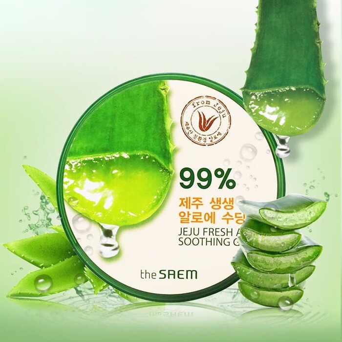 The Saem 99% Jeju Fresh Aloe Vera Soothing Gel Original Korea
