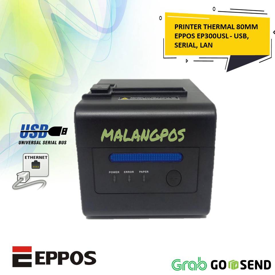 PRINTER KASIR THERMAL 80MM EPPOS EP300USL  USB SERIAL LAN PRINTER STRUK SUPERMARKET PPOB