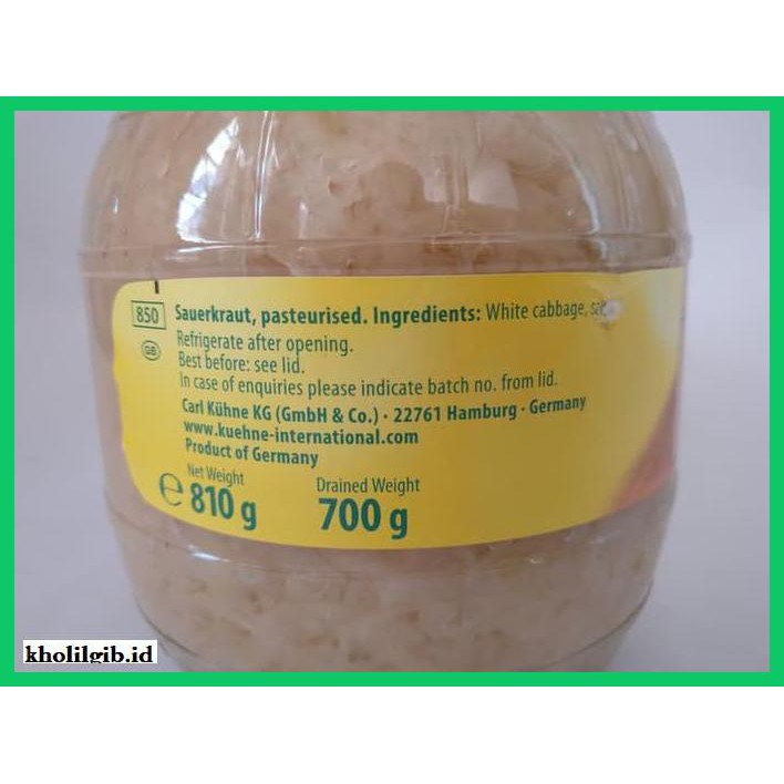 

gnidderdsaus- kuhne barrel sauerkraut 850 gr / asinan kol putih / fermented cabbage -asliiiiii.