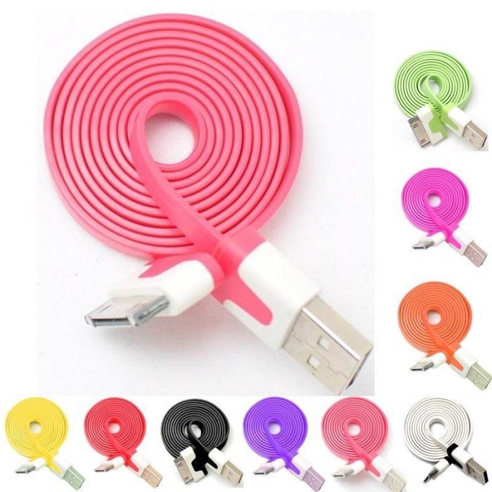 Kabel Data Iphone (Lightning) To USB Gepeng/ Cabel Iphone To Usb Flat.