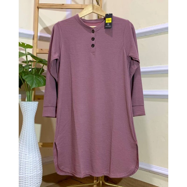TUNIK ORI CHISEL/ TUNIK BAHAN WAFLE CASUAL/ TUNIK BUSUI/ TUNIK PANJANG/ TUNIK MOTIF/ TUNIK BRAND MAT