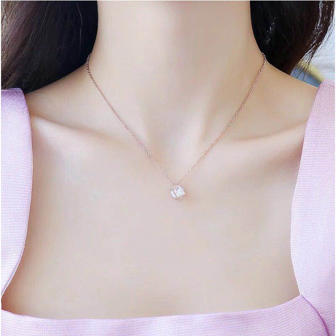 Kalung Rantai Wanita KUBUS Korea Fashion Women Necklace Alloy Aksesoris Cewe
