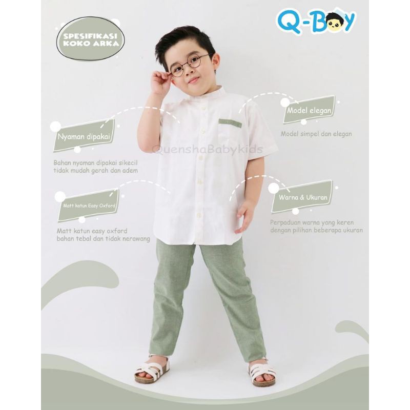 Set Koko Arka Q_Boy Quensha Baby Kids