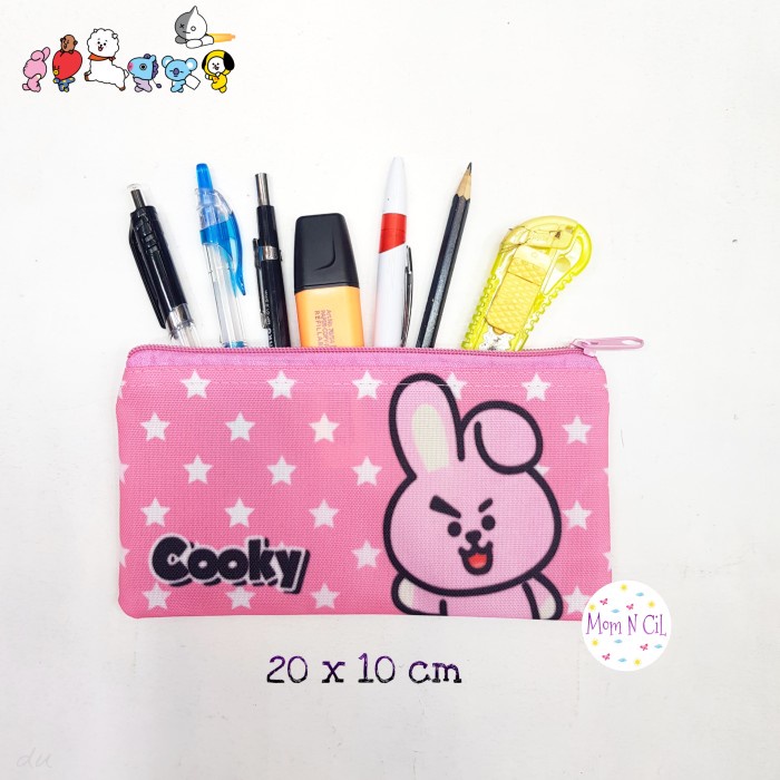 

Mudah Tempat Pensil Kanvas Bt21 Pouch Bts Koya Rj Mang Chimmy Tata Cooky Van Berkualitas