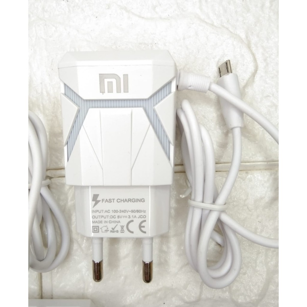 [ DUAL PORT ] CHARGER TRAVER CHARGER XIAOMI MI 2.4A 2 USB/2 PORT FAST CHARGING