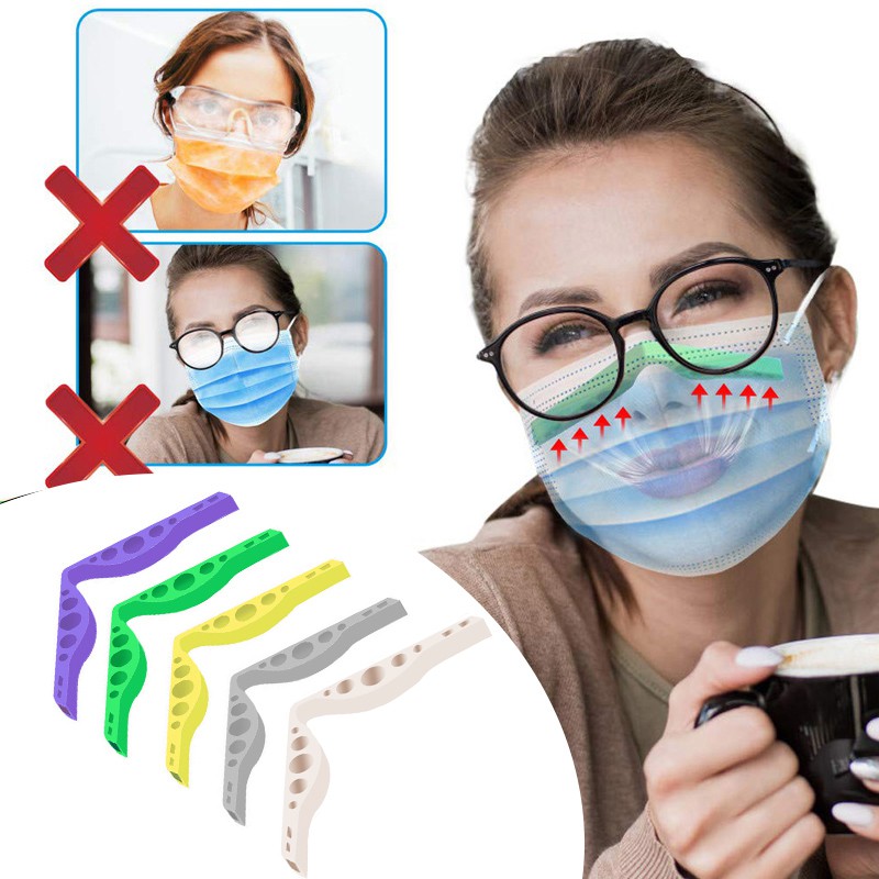 Kacamata Anti Kabut Dengan Braket Hidung Bahan Silikon Dapat Digunakan Kembali