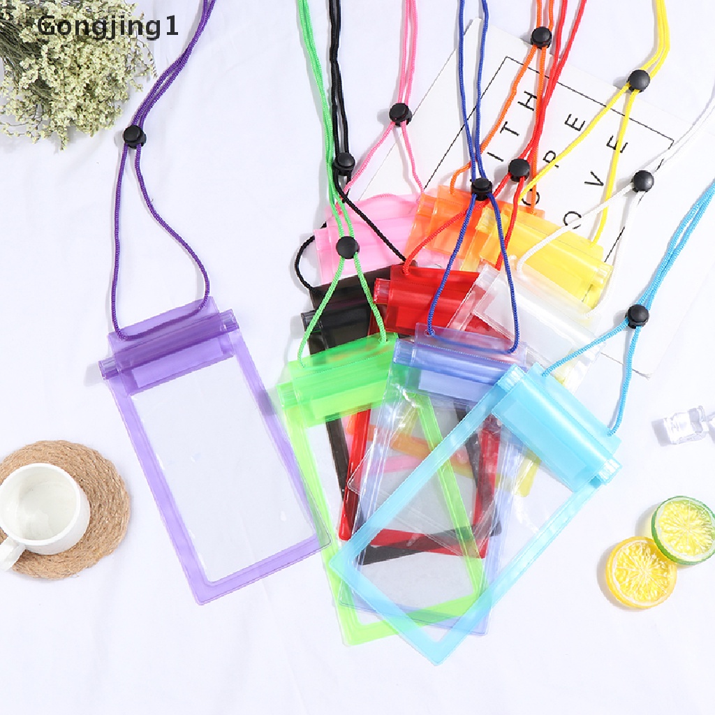 Gongjing1 1Pc Tas Pouch Smartphone 3 Lapis Anti Air Untuk Berenang / Diving