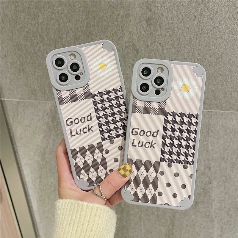 Soft Case Motif Bunga Krisan Kortex Untuk IPhone X Xs Max Xr 12 13 11 Pro Max Bsjh