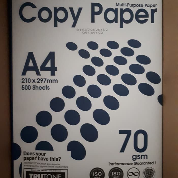 

Kertas HVS A4 70 gram Copy Paper Kertas Fotocopy Potocopy Office Paper