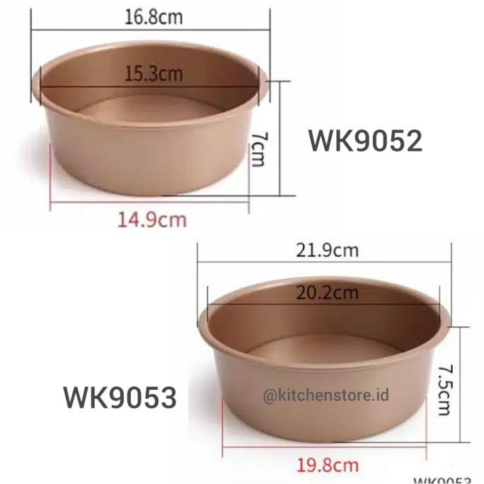 TERBARU LOYANG BULAT BONGKAR PASANG CHEFMADE / CHEFMADE ROUND CAKE PAN - 6INCH
