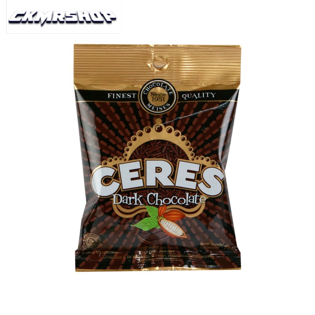 

Ceres hagelslag dark chocolate 75gr pak