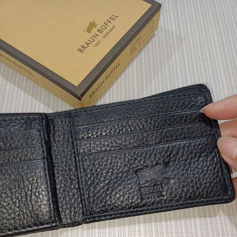 Dompet kulit pria ukuran mini kulit asli + box