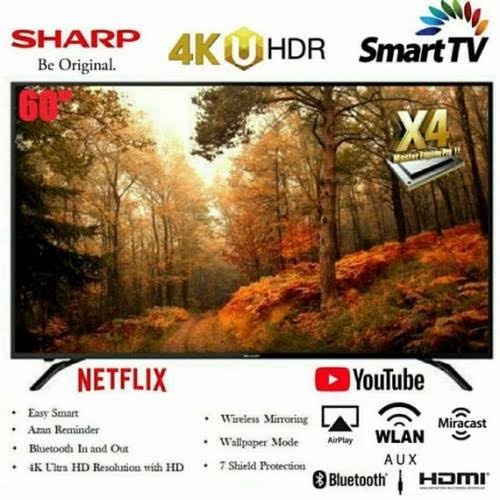 SHARP 4T-C60AH1X SMART TV UHD 4K 60 INCH