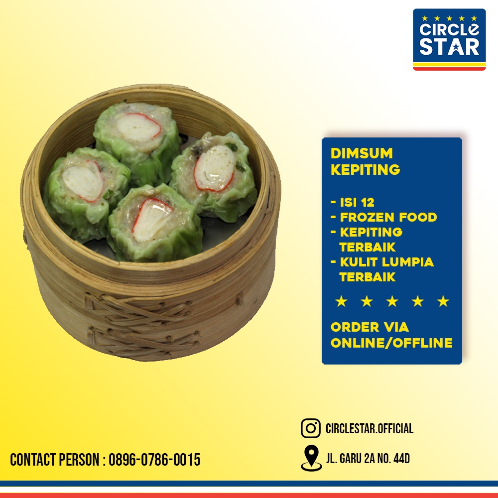 

FROZEN FOOD DIMSUM KEPITING_12PCS/PAX