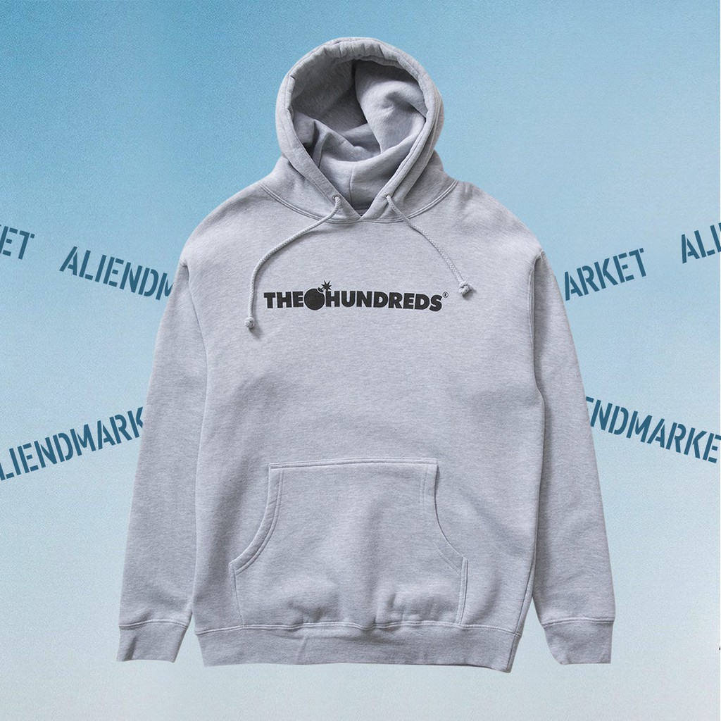 The Hundreds Forever Bar Pullover Hoodie Grey Shopee Indonesia