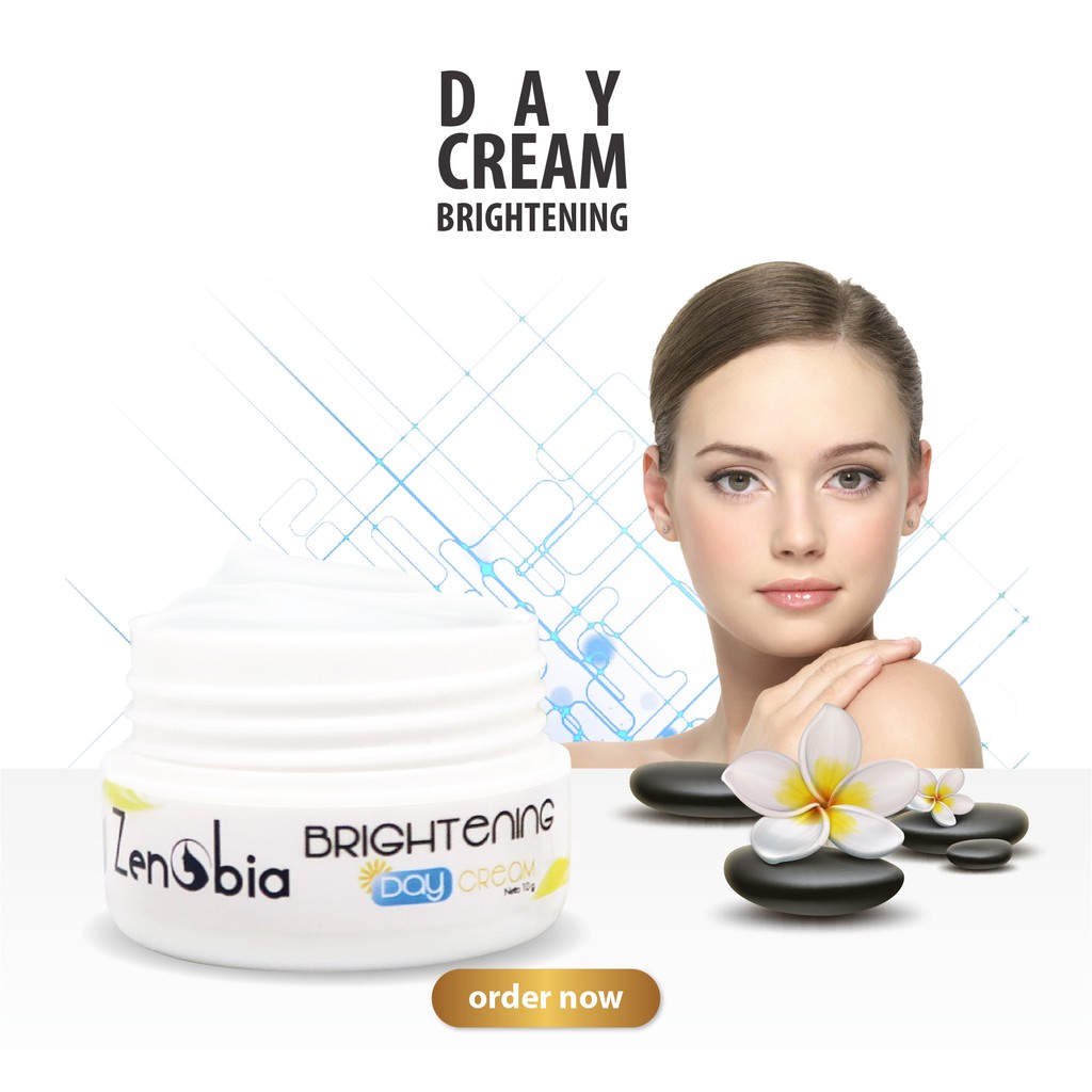 Zenobia Day Cream Brightening Series 10gr BPOM 100% ORIGINAL