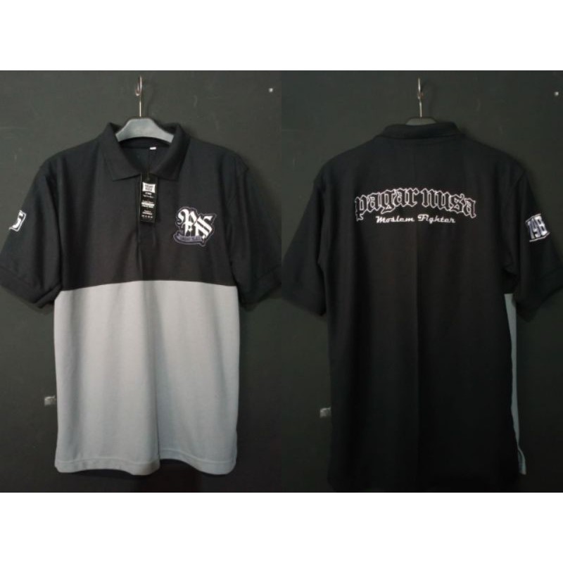 kaos polo pagar nusa desain terbaru kualitas distro full bordir pict asli