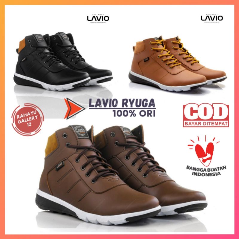 Sepatu Casual Pria Keren Original Boots Kasual Cowok Lavio Ryuga