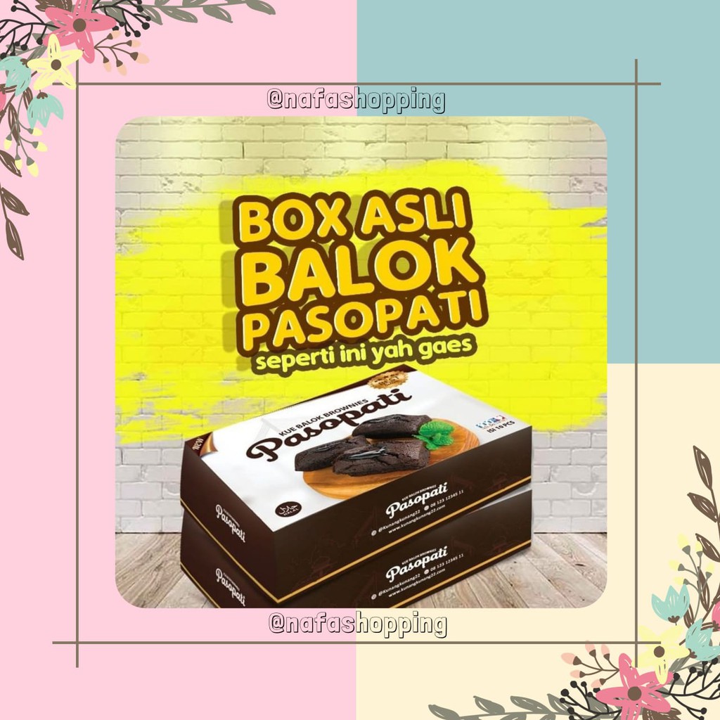 

Kue Balok Brownies Pasopati Coklat Original
