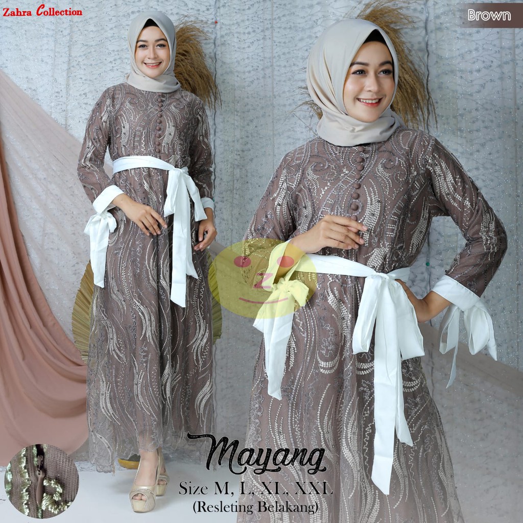 GAMIS TULLE BORDIR MAYANG